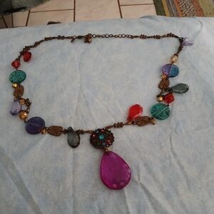 Colorful Gemstone Necklace